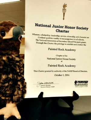 National Junior Honor Society Certificate for Charter School